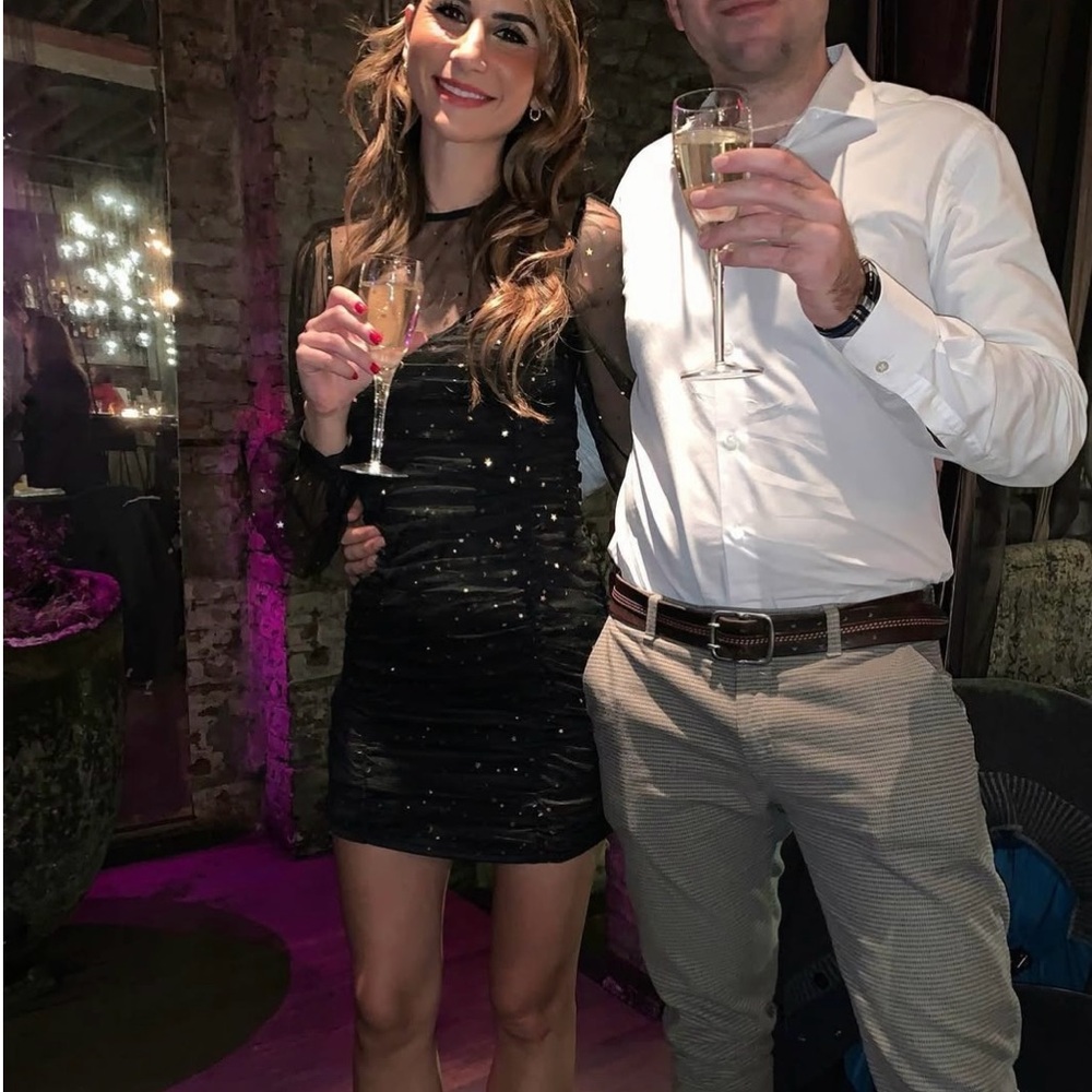 Chic Black Sequin Party Dress